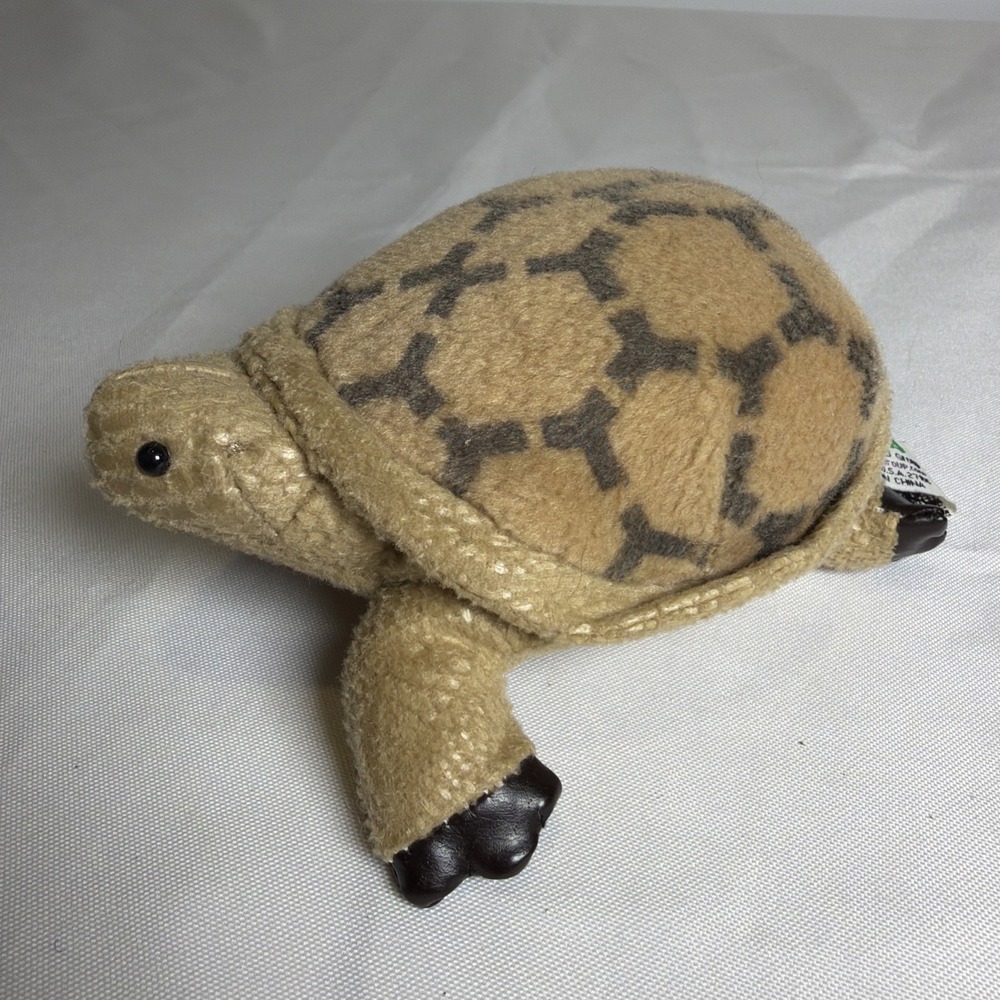 Zoona RGU 2010 Turtle tortoise Realistic stuffed animal plush toy brown tan